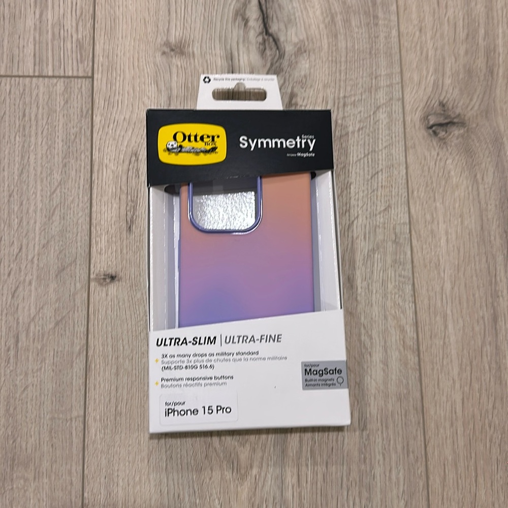 Otterbox Symmetry Series Soft Sunset Purple iPhone 15 Pro case
